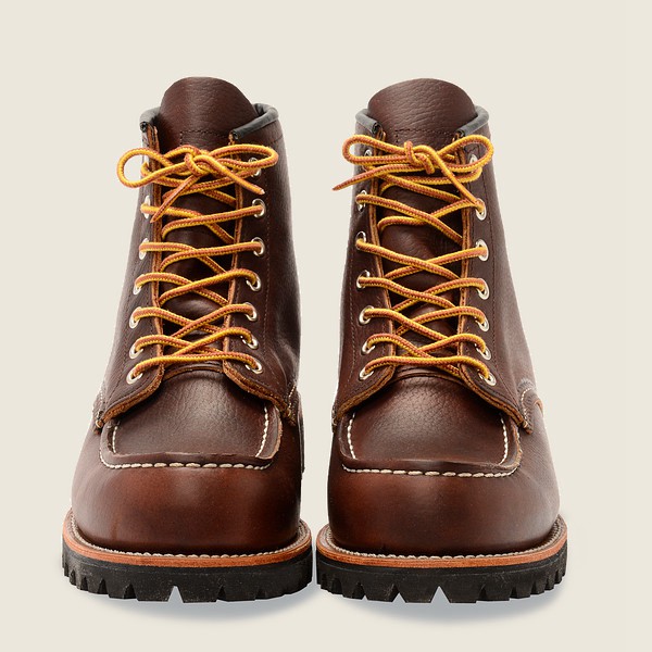 Bottes Red Wing Heritage - Roughneck - 6-Inch Oil-Slick Cuir - Marron Foncé - Homme 049JUGOSC